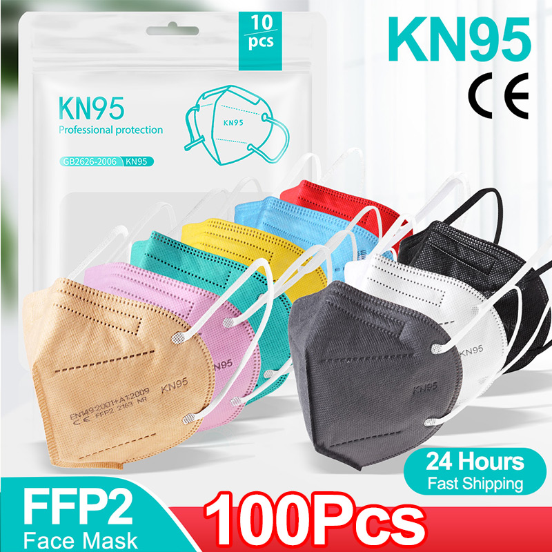 Disposable Surgical Mask - 10-100 szt. Mascarillas FFP2 maska ​​na