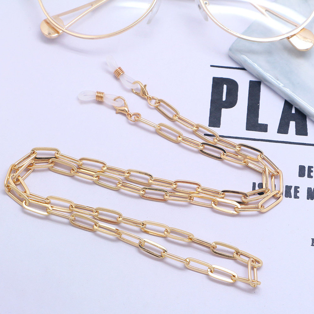 Mask Chain Holder - Złoty łańcuszek do okularów w kształcie