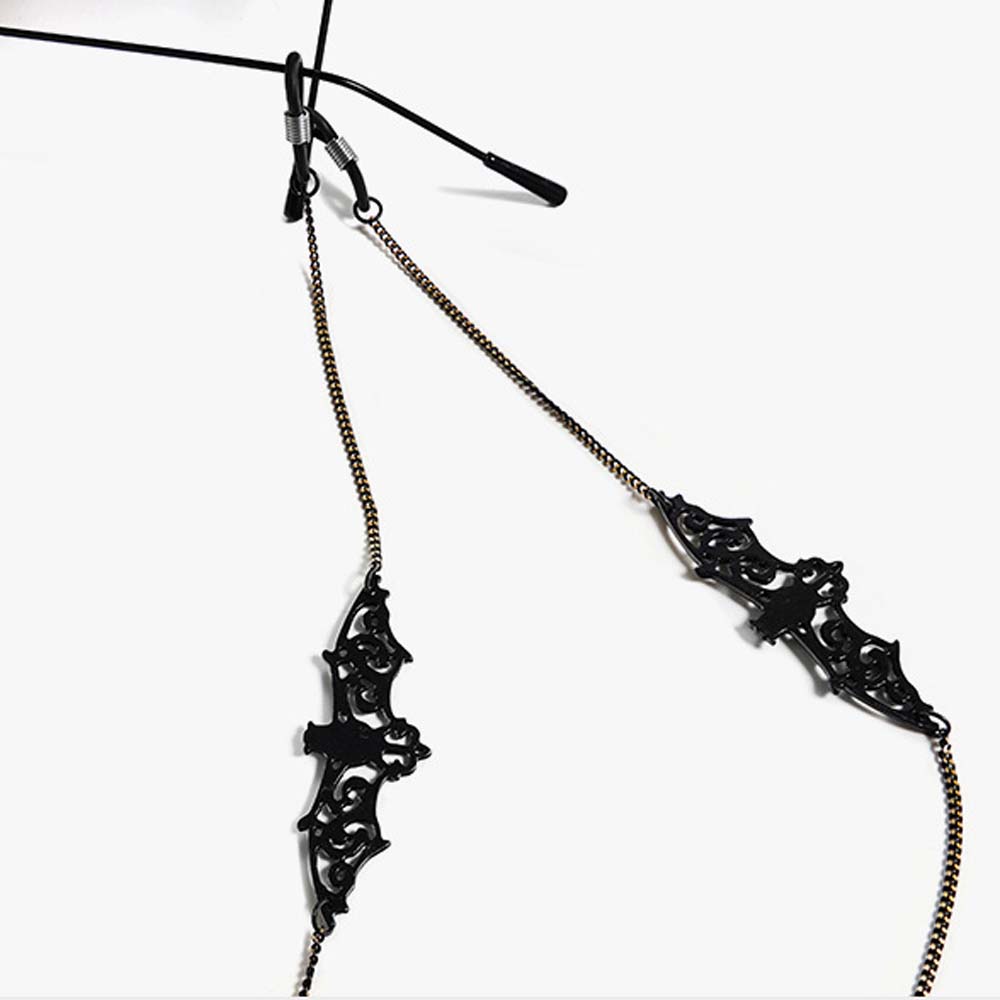 Modny, retro, ażurowy, czarny  – Mask Chain Holder recenzja i cena