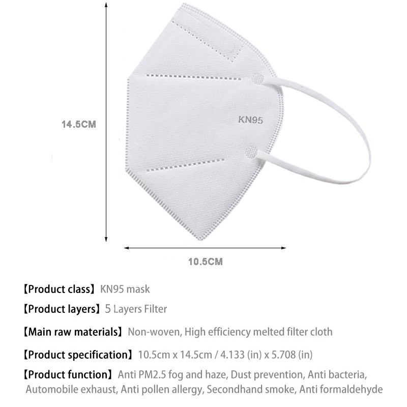 10-100 szt. Mascarillas FFP2 m – Disposable Surgical Mask recenzja i cena