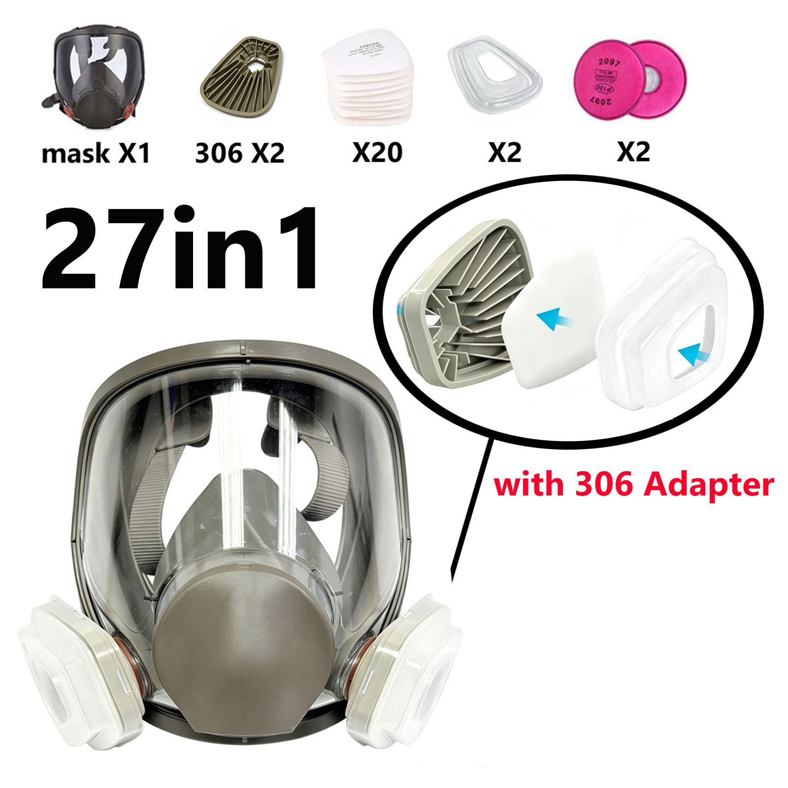 Maska pełnotwarzowa 6800 z ada – Dust Mask Construction recenzja i cena